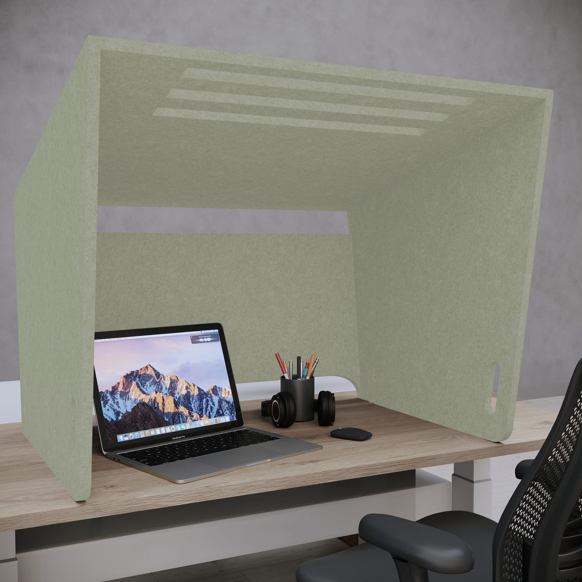 Acoustic Desk Hutch - Cove Desktop