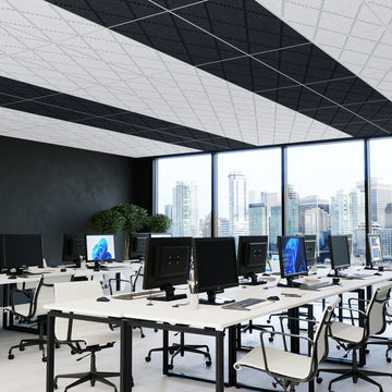 Acoustic Ceiling Tiles | Diamond | QTY 4