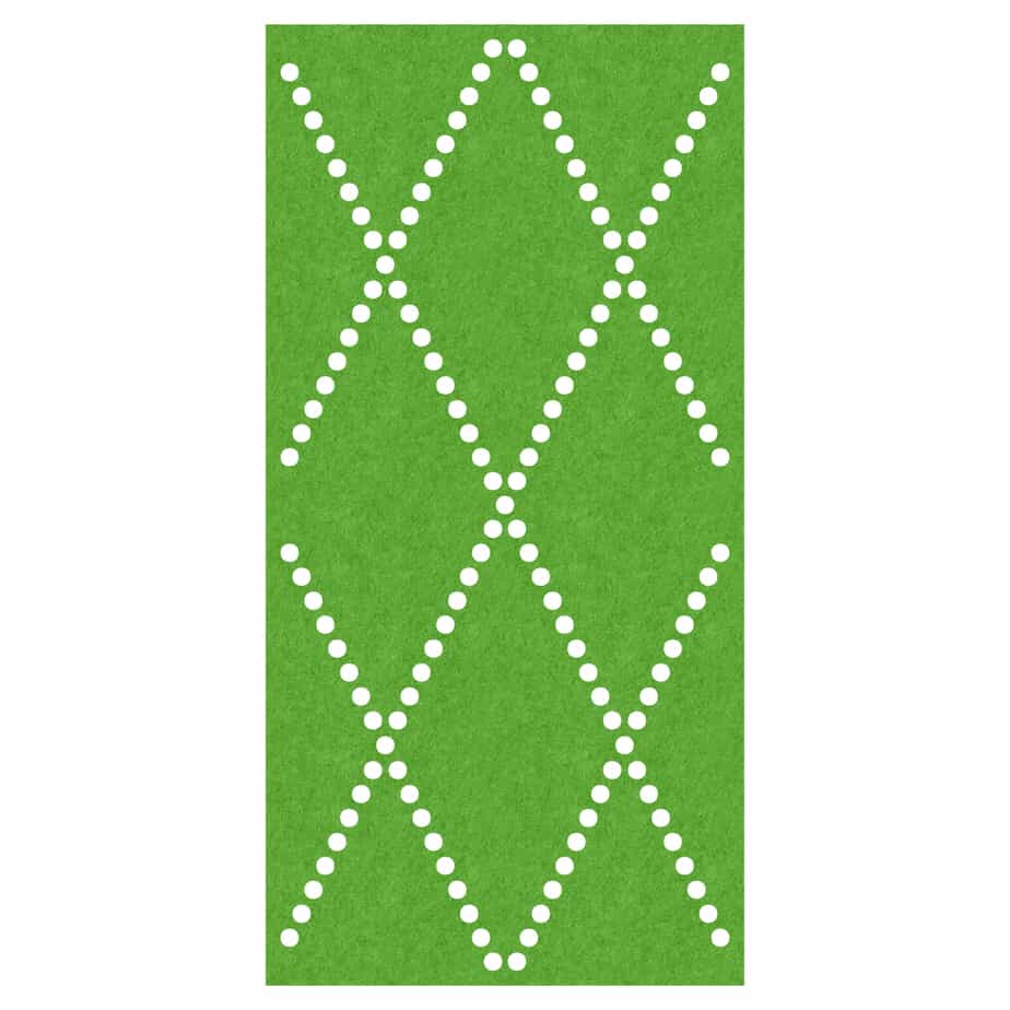 Acoustic Ceiling Tiles – Diamond – QTY 4 in Green