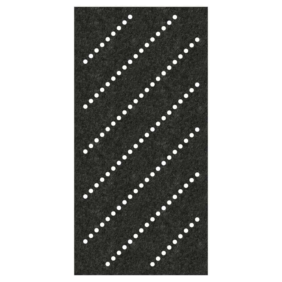 Acoustic Ceiling Tiles – Channel – QTY 4 in Charcoal