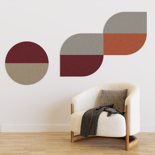Pinboard – Half Arch acoustic felt by Mumble By Design