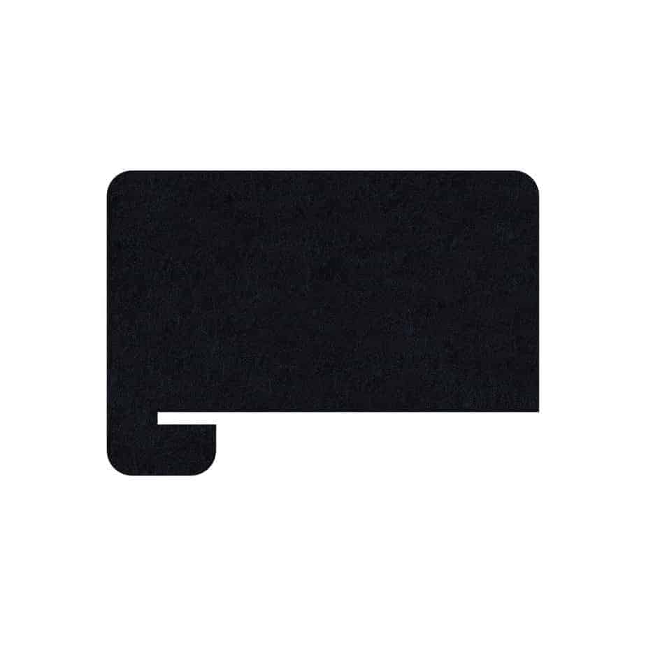 Desk Divider - Slide It - Slide on Desk Dividers in Black