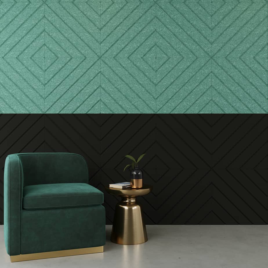 Wall Tiles - Recline Grooved 600x600 - QTY 8