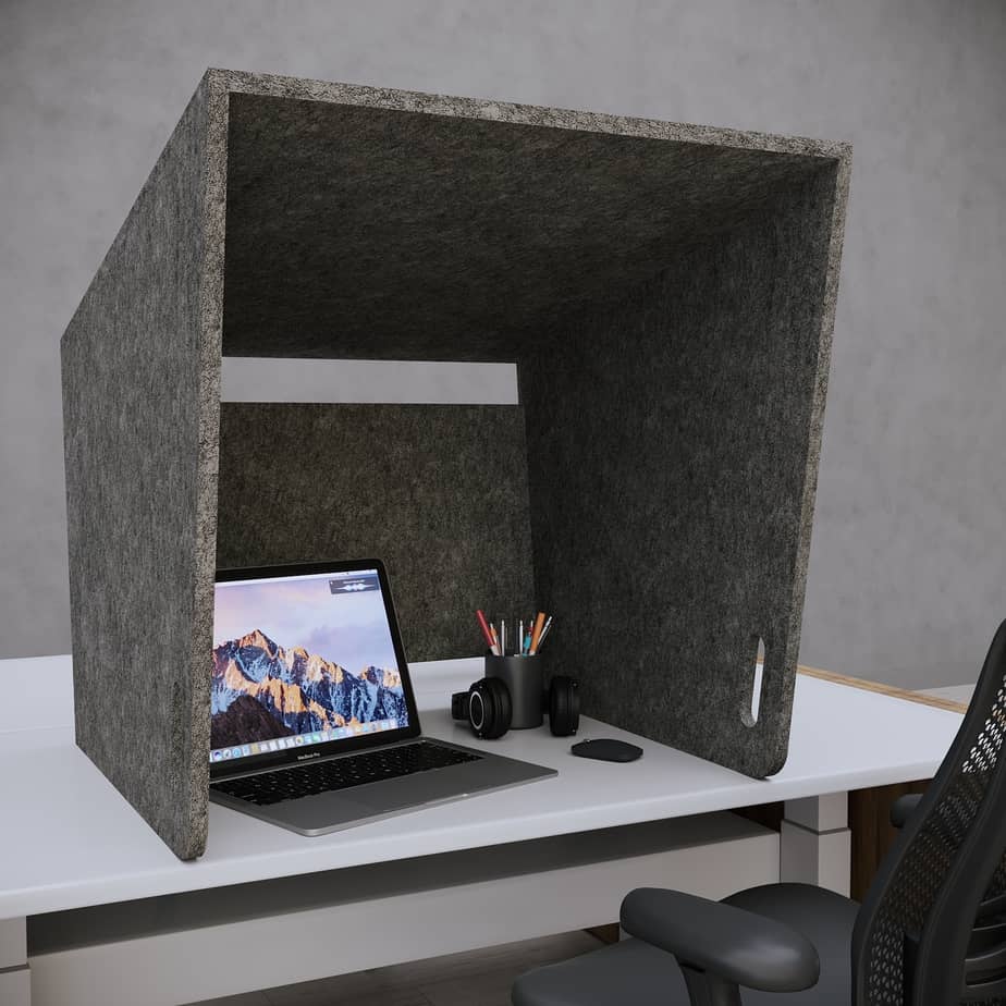 Acoustic Desk Hutch - Cove Desktop