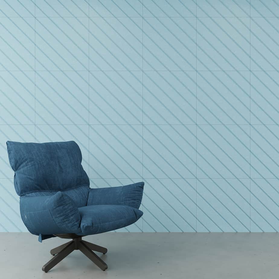 Wall Tiles - Recline Grooved 600x600 - QTY 8
