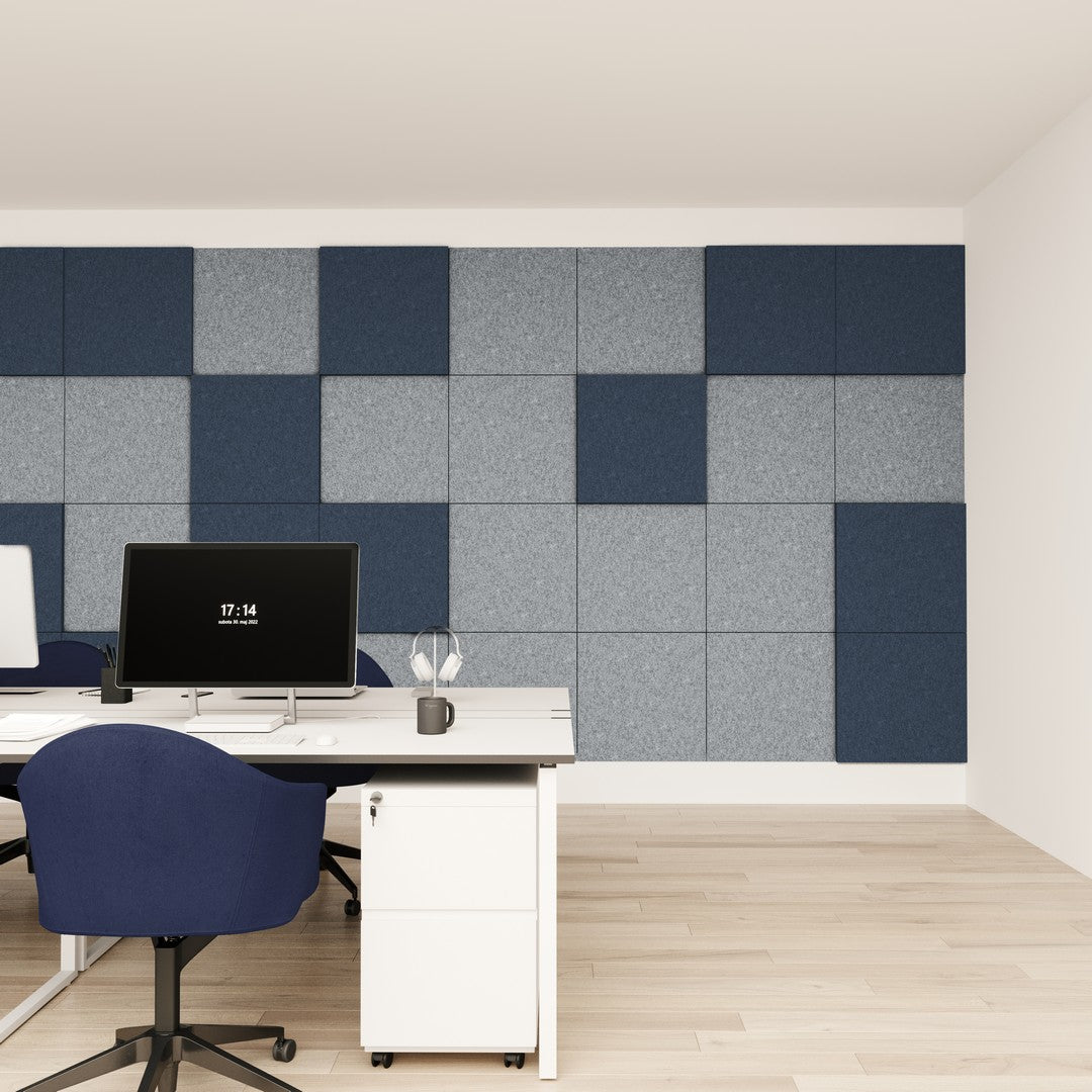 Peel n Stick Square Acoustic Wall Tiles - QTY 6