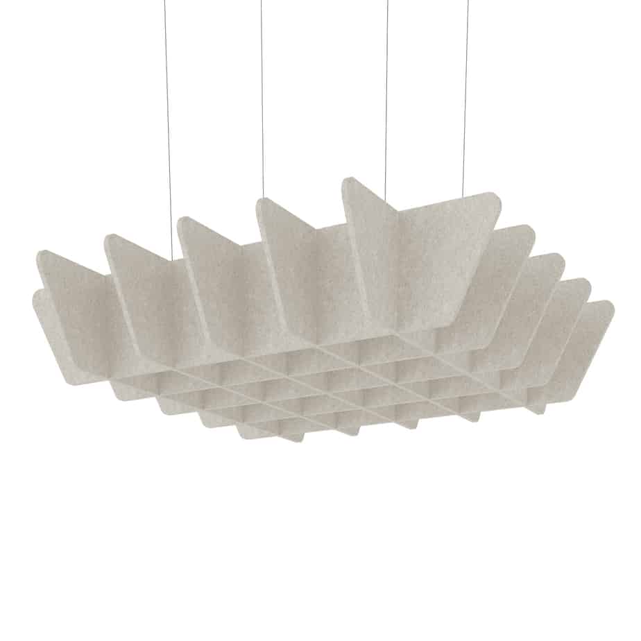 Acoustic Ceiling Baffles – Quad acoustic felt by Mumble By Design