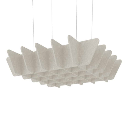 Acoustic Ceiling Baffles – Quad acoustic felt by Mumble By Design
