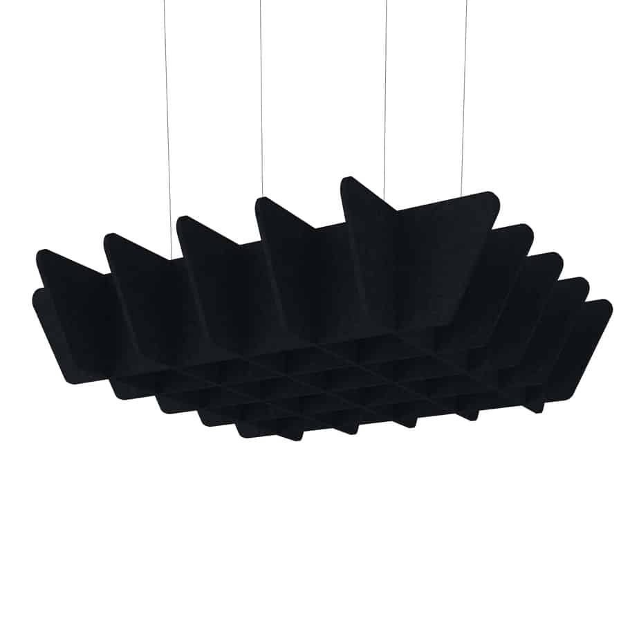 Acoustic Ceiling Baffles – Quad in Black