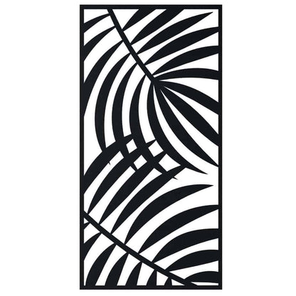 Hanging Room Divider - Botany in Black