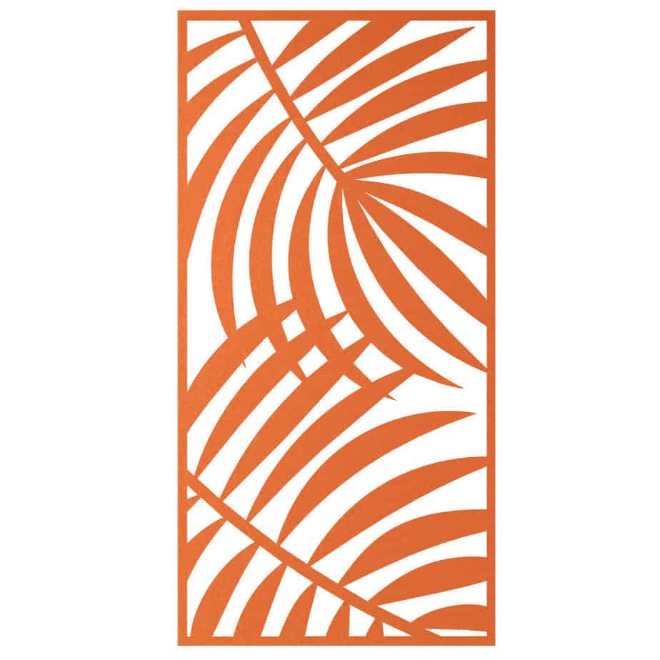 Hanging Room Divider - Botany in Orange