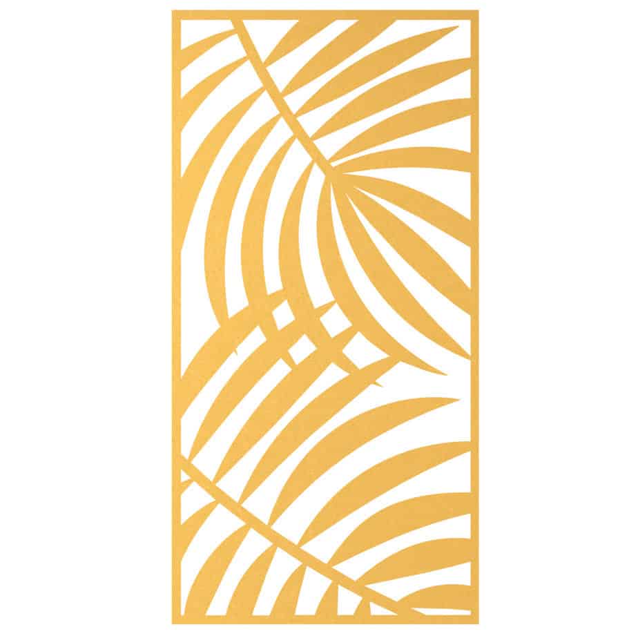 Hanging Room Divider - Botany in Yellow