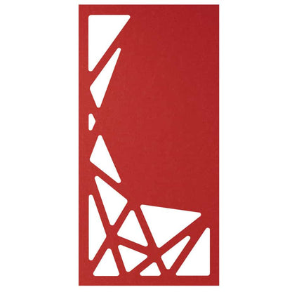 Hanging Room Divider - Carve in Red
