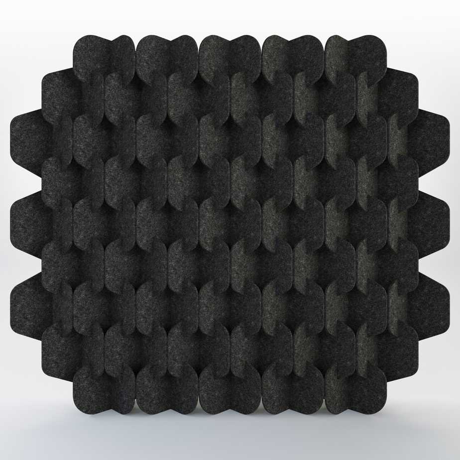 Acoustic Room Divider Screen - Konect in Charcoal