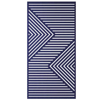 Hanging Room Divider - Chevron in Cobalt
