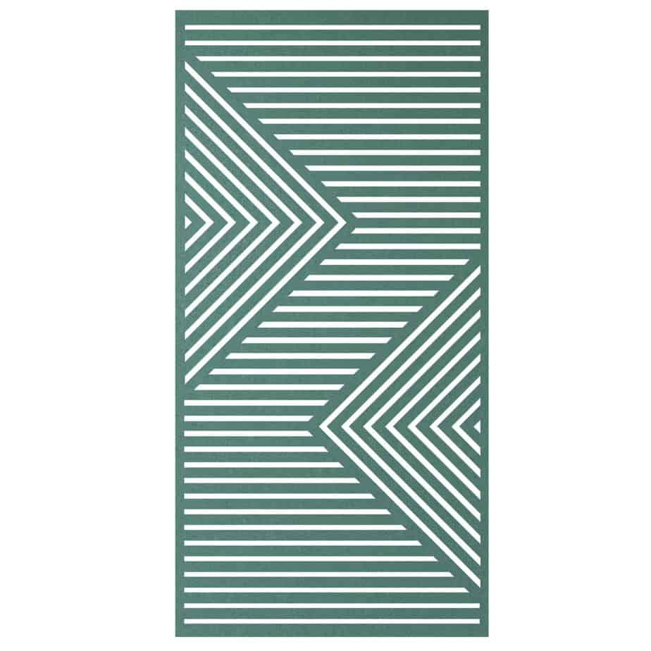 Hanging Room Divider - Chevron in Fern