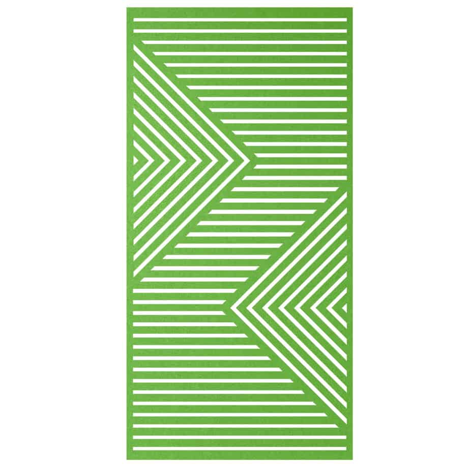 Hanging Room Divider - Chevron in Green