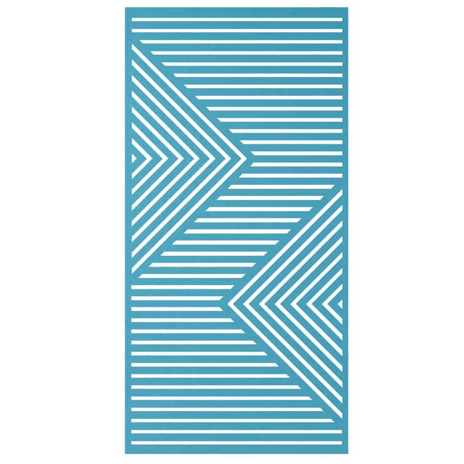 Hanging Room Divider - Chevron in Lagoon