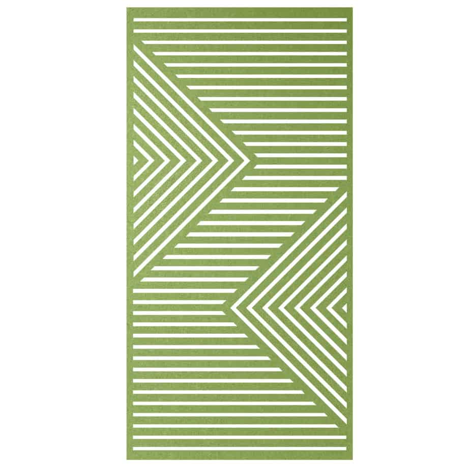 Hanging Room Divider - Chevron in Lime