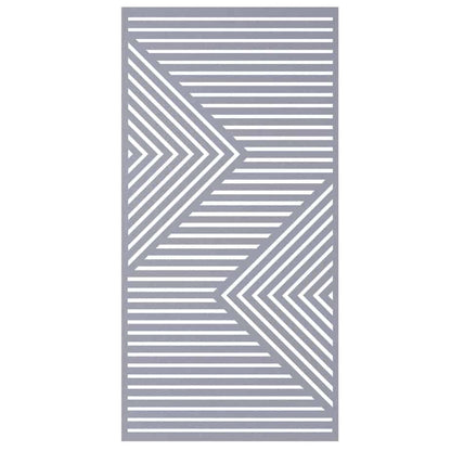 Hanging Room Divider - Chevron in Silver