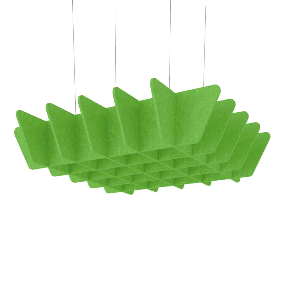 Acoustic Ceiling Baffles – Quad in Green