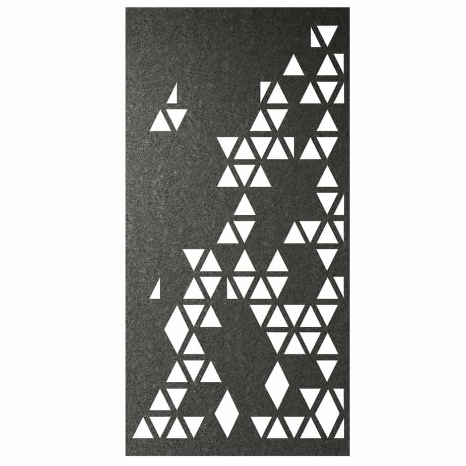 Hanging Room Divider - Delta in Charcoal