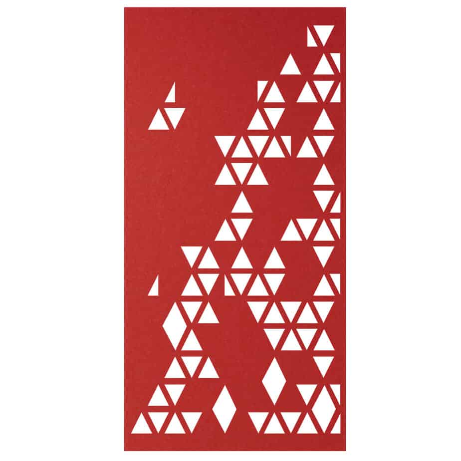 Hanging Room Divider - Delta in Red
