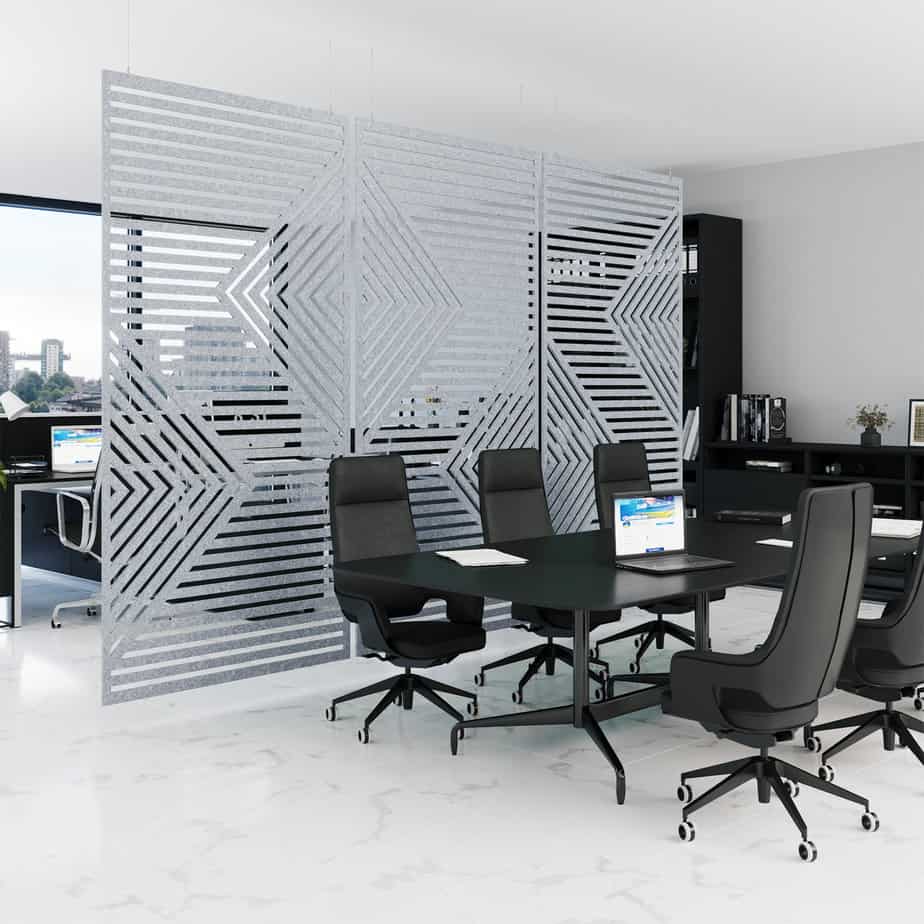 Hanging Room Divider - Chevron
