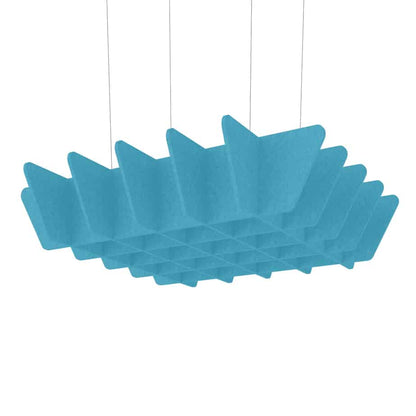 Acoustic Ceiling Baffles – Quad in Lagoon