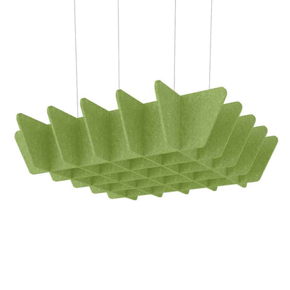 Acoustic Ceiling Baffles – Quad in Lime