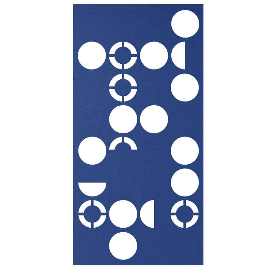 Hanging Room Divider - Orbit in Blue