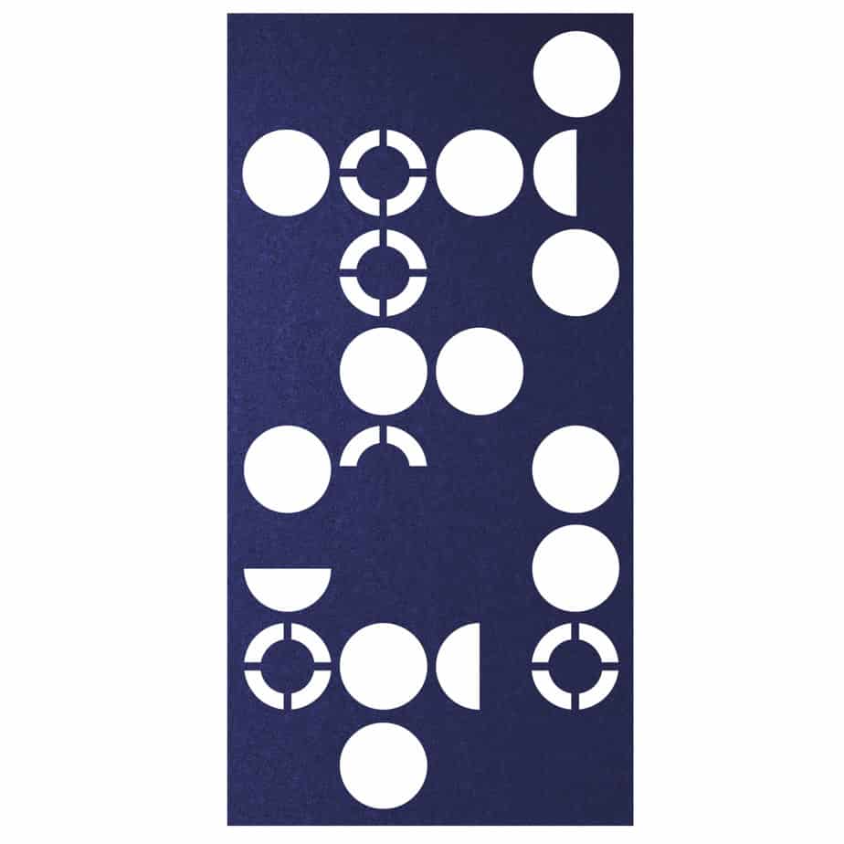 Hanging Room Divider - Orbit in Cobalt