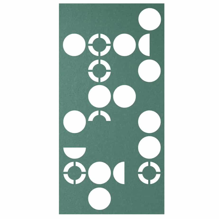 Hanging Room Divider - Orbit in Fern