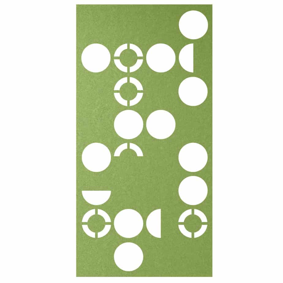 Hanging Room Divider - Orbit in Lime