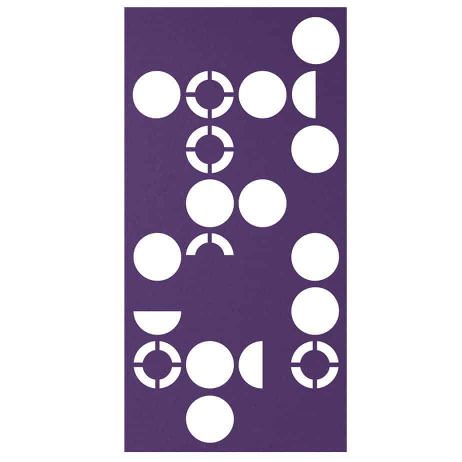 Hanging Room Divider - Orbit in Purple