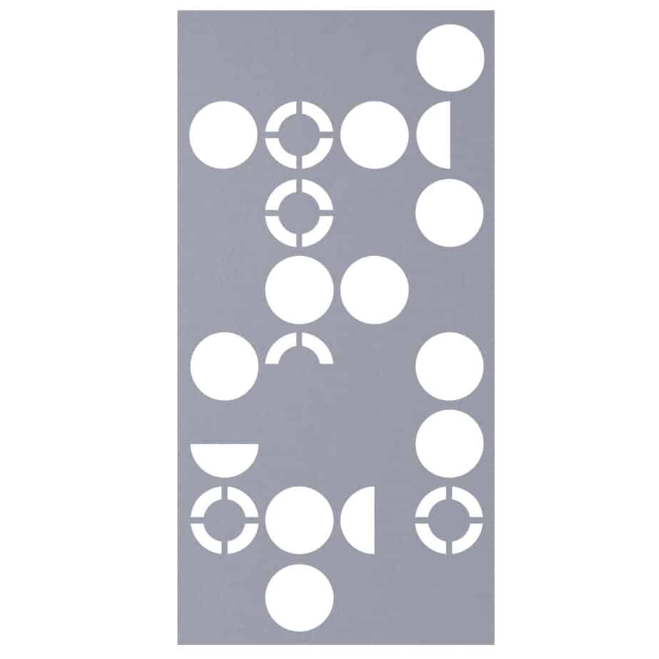 Hanging Room Divider - Orbit in Silver