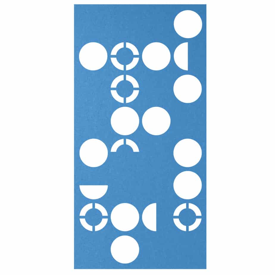 Hanging Room Divider - Orbit in Turquoise