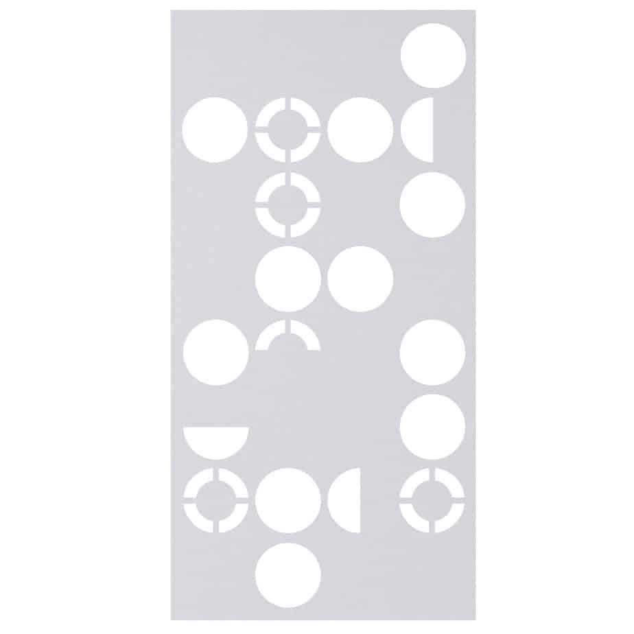 Hanging Room Divider - Orbit in White