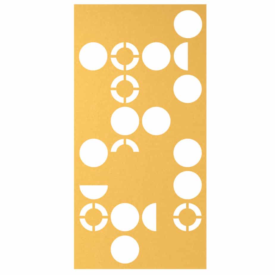 Hanging Room Divider - Orbit in Yellow