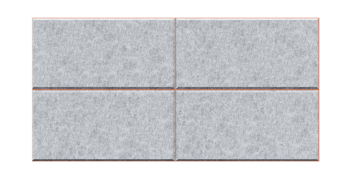 Wall Tiles - Outline in Orange