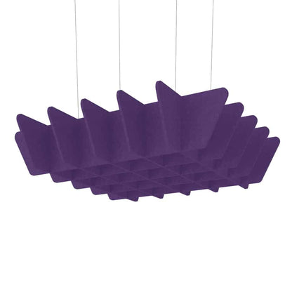 Acoustic Ceiling Baffles – Quad in Purple
