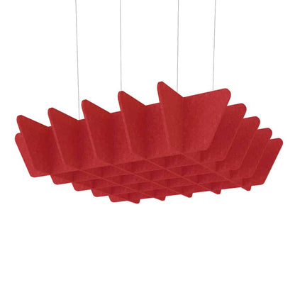 Acoustic Ceiling Baffles – Quad in Red