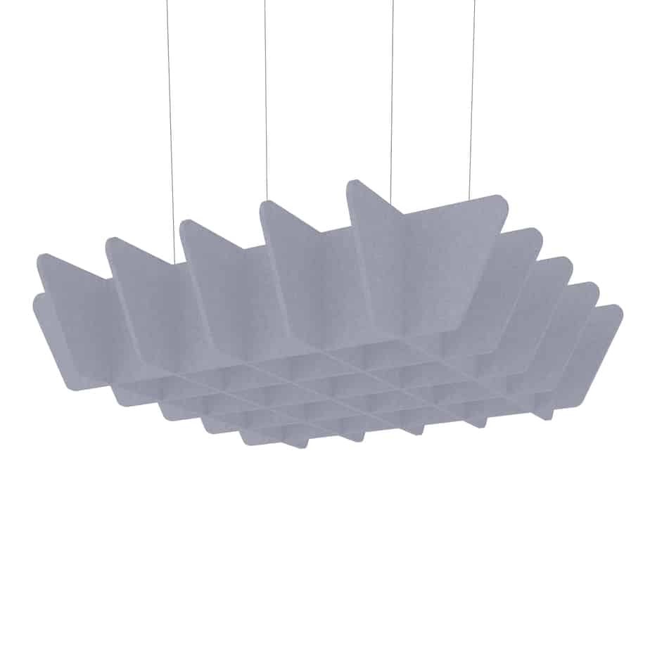 Acoustic Ceiling Baffles – Quad in Silver