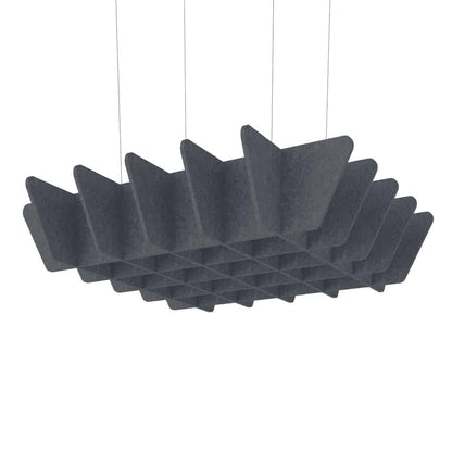 Acoustic Ceiling Baffles – Quad in Slate