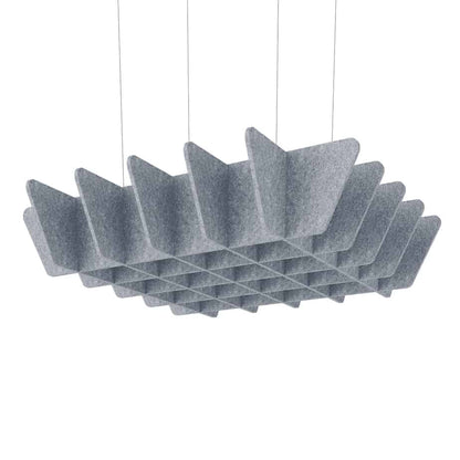 Acoustic Ceiling Baffles – Quad in Gray