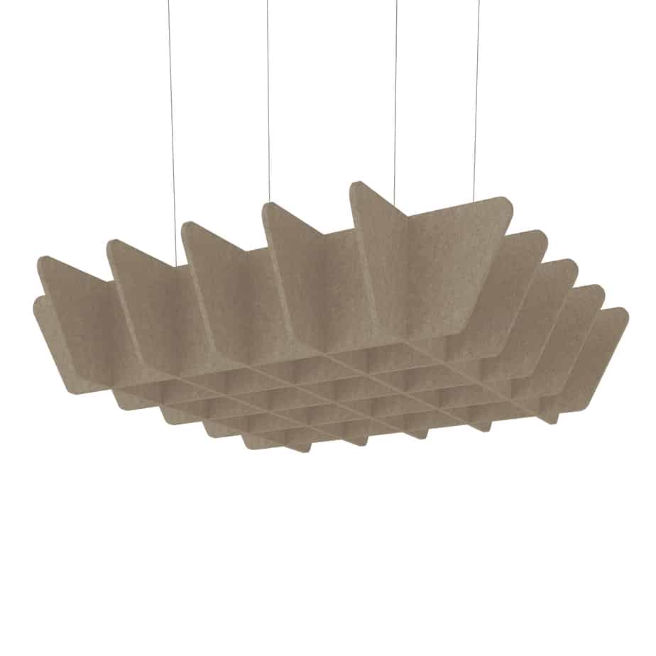Acoustic Ceiling Baffles – Quad in Stone