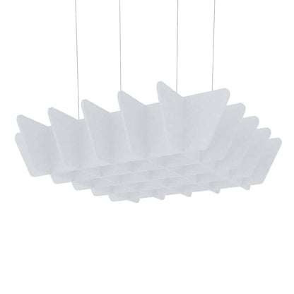 Acoustic Ceiling Baffles – Quad in White